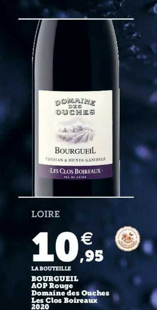 bourgueil aop rouge domaine des ouches les clos boireaux 2020