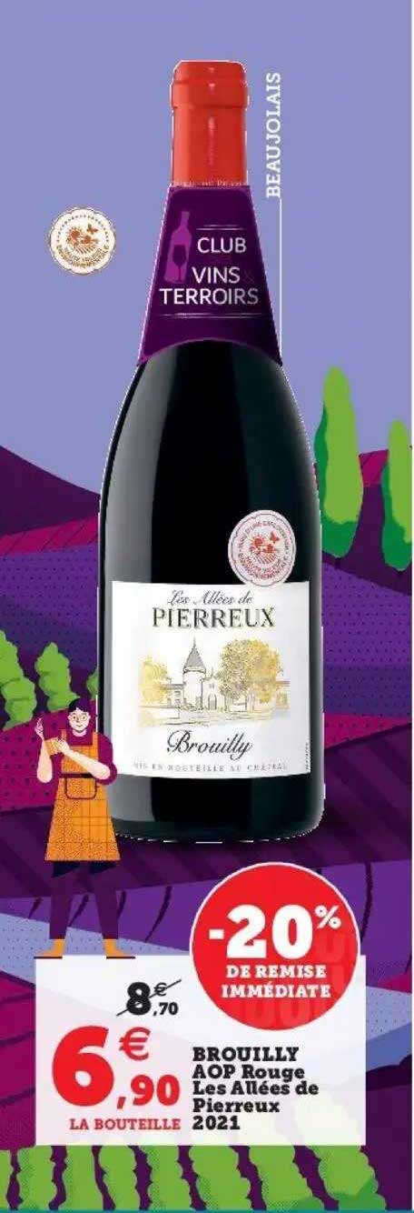 Brouilly Aop Rouge Les Allées De Pierreux 2021