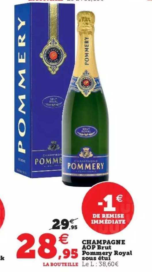 champagne aop brut pommery royal sous étui