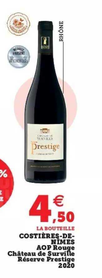 costières-de-nîmes aop rouge château de surville réserve prestige 2020
