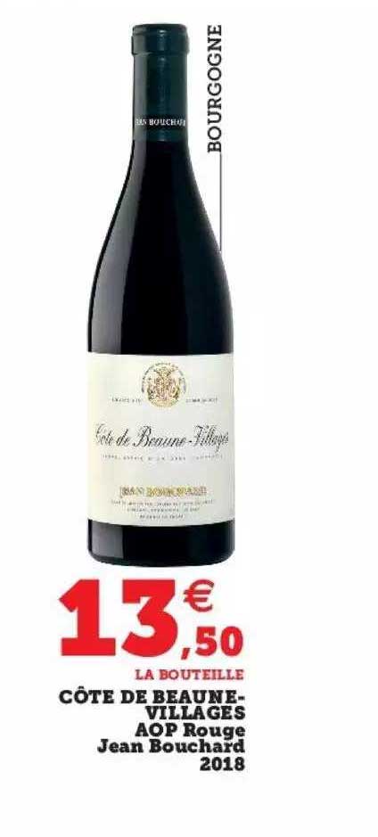 côte de beaune-villages aop rouge jean bouchard 2018
