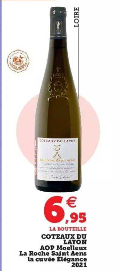 côteaux du layon aop moelleux la roche saint aens la cuvée élégance 2021