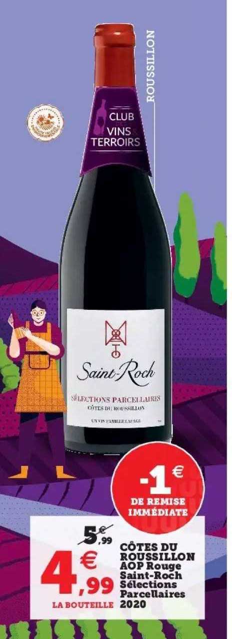 côtes du roussillon aop rouge saint-roch sélections parcellaires 2020