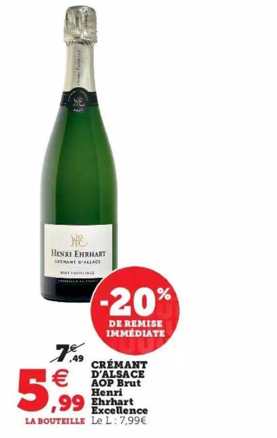 crémant d'alsace aop brut henri ehrhart excellence
