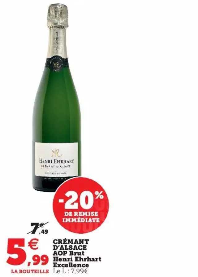 crémant d'alsace aop brut henri ehrhart excellence