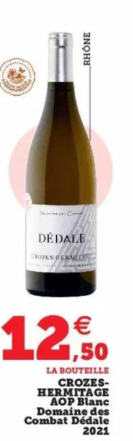 crozes-hermitage aop blanc domaine des combat dédale 2021