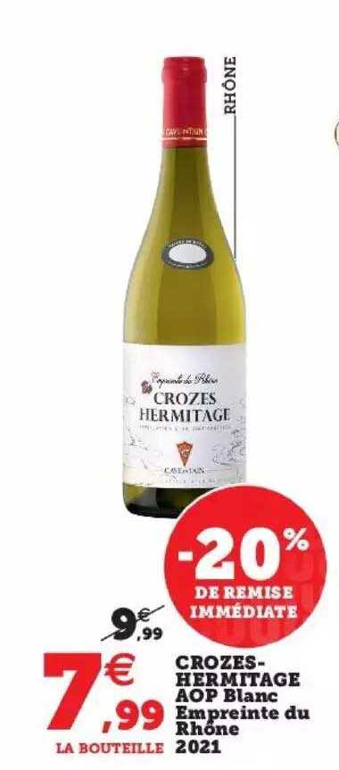 Crozes-hermitage Aop Blanc Empreinte Du Rhône 2021