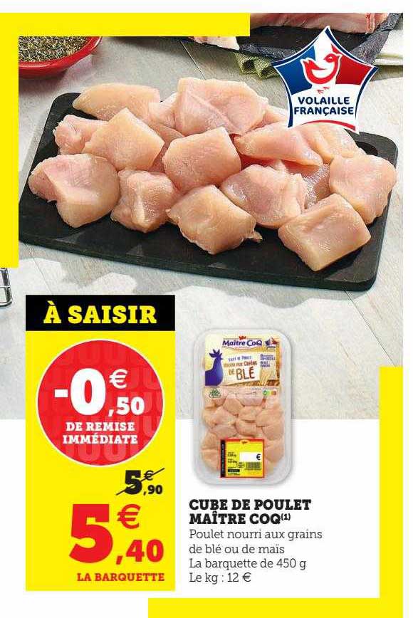 cube de poulet maître coq