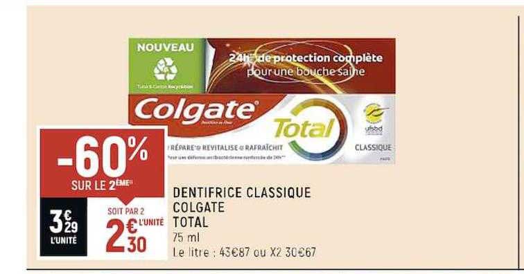 Dentifrice Classique Colgate Total