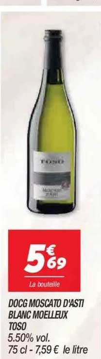 docg moscato d'asti blanc moelleux toso