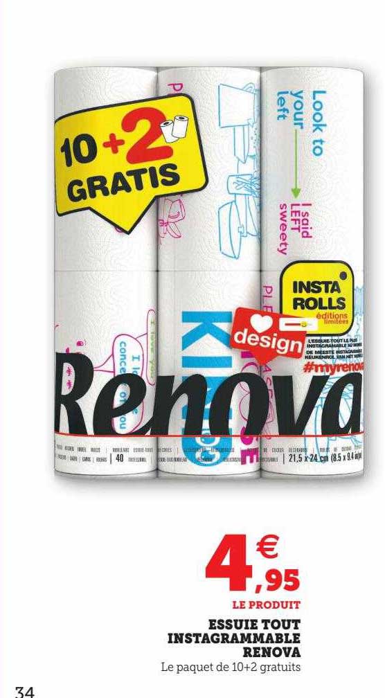 essuie-tout instagrammable renova