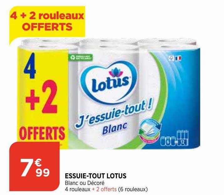essuie-tout lotus