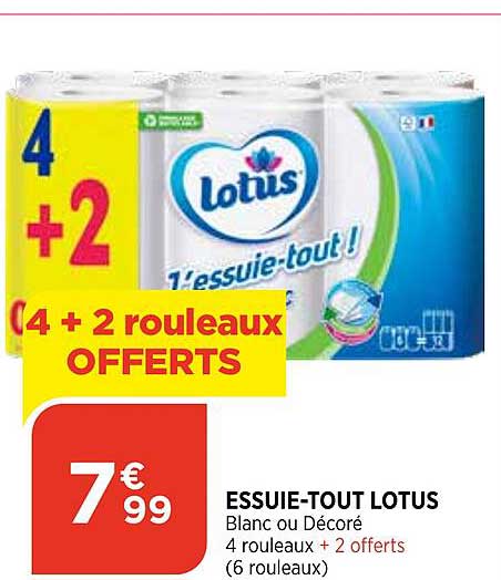 essuie-tout lotus