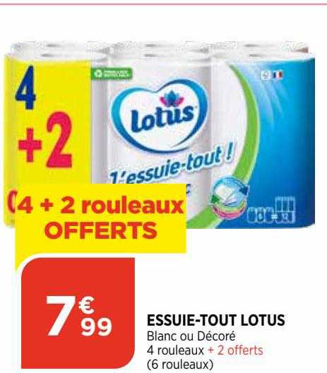 essuie-tout lotus