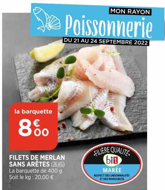 filets de merlan sans arêtes