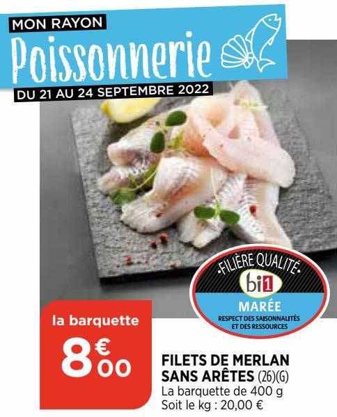filets de merlan sans arêtes