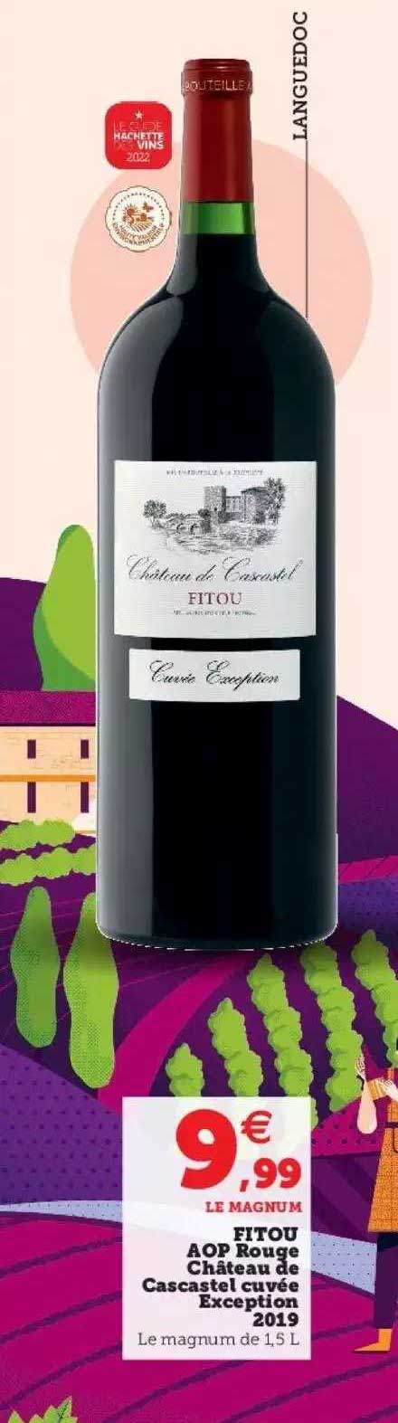fitou aop rouge château de cascastel cuvée exception 2019
