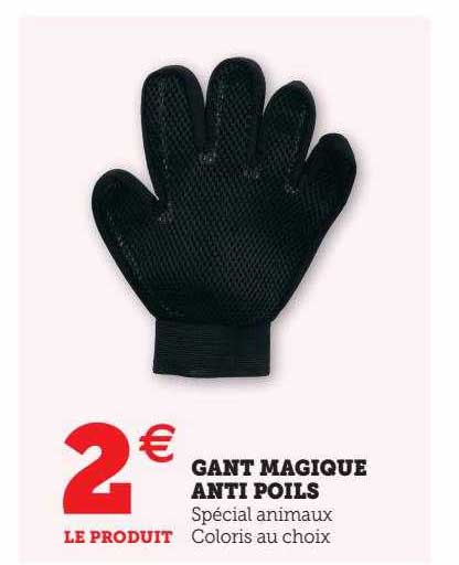 Gant Magique Anti Poils