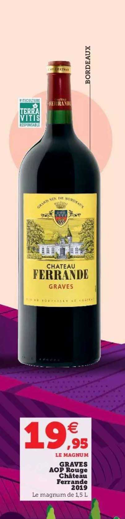 graves aop rouge château ferrande 2019
