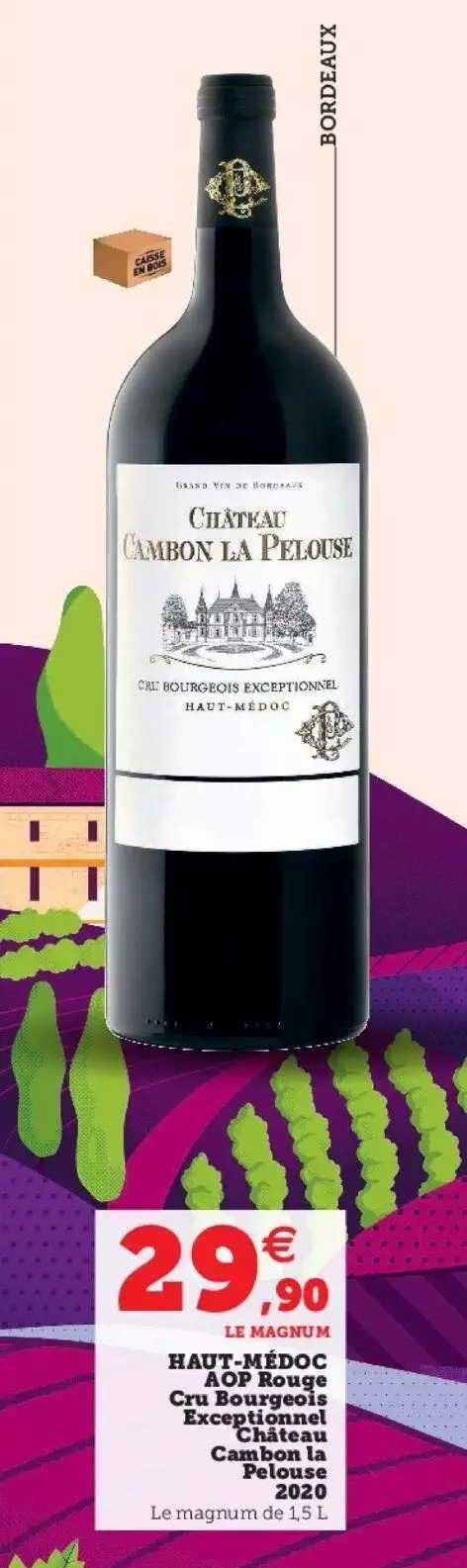 haut-médoc aop rouge cru bourgeois exceptionnel château combon la pelouse 2020