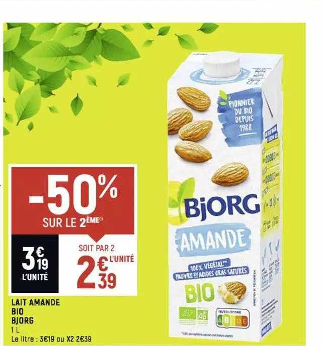 Lait Amande Bio Bjorg