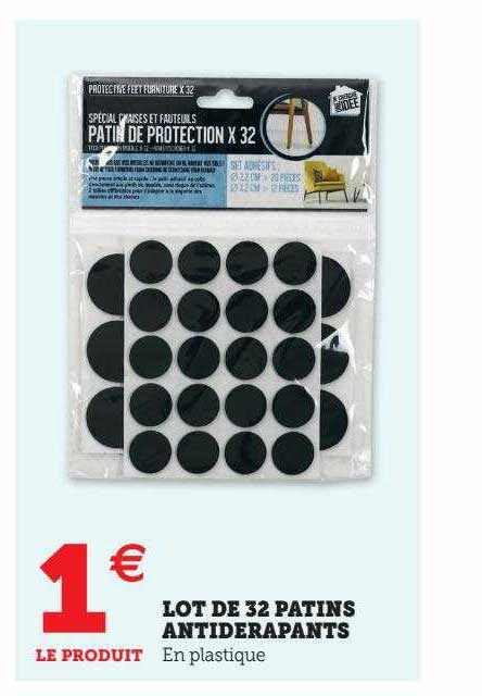 lot de 32 patins antiderapants
