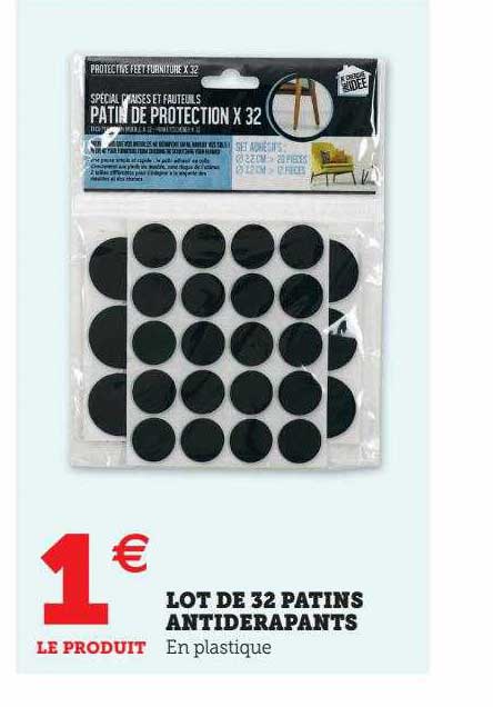 lot de 32 patins antidérapants