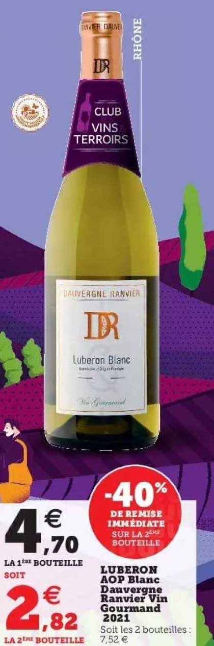 luberon aop blanc dauvergne ranvier vin gourmand 2021
