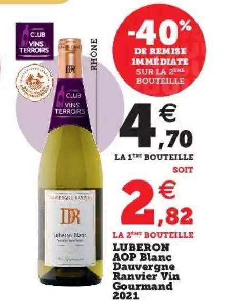 luberon aop blanc dauvergne ranvier vin gourmand 2021