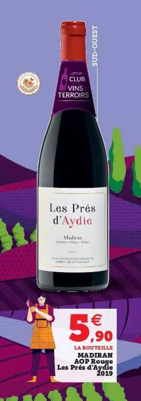madiran aop rouge les prés d'aydie 2019
