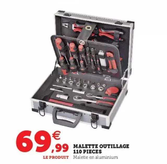 malette outillage 110 pièces