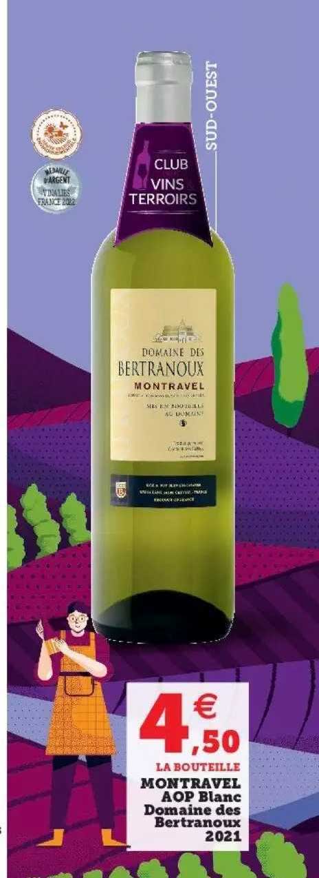 Montravel Aop Blanc Domaine Des Bertranoux 2021