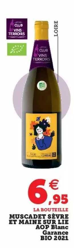 muscadet sèvre et maine sur lie aop blanc garance bio 2021