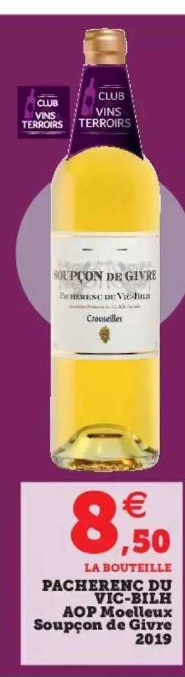 pacherenc du vic-bilh aop moelleux soupçon de givre 2019