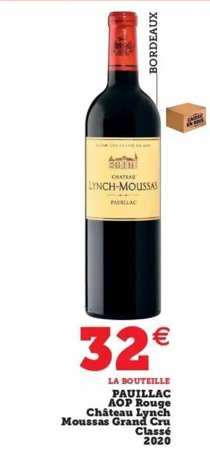 pauillac aop rouge château lynch moussas grand cru classé 2020