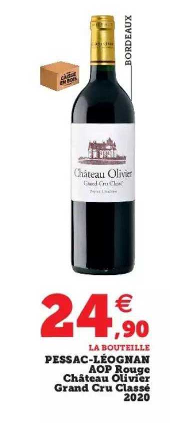pessac-léognan aop rouge château olivier grand cru classé 2020