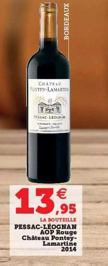 pessac-léognan aop rouge château pontey-lamartine 2014