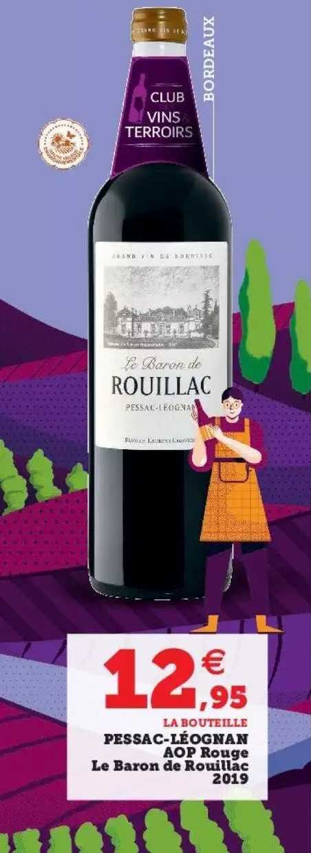 pessac-léognan aop rouge le baron de rouillac 2019
