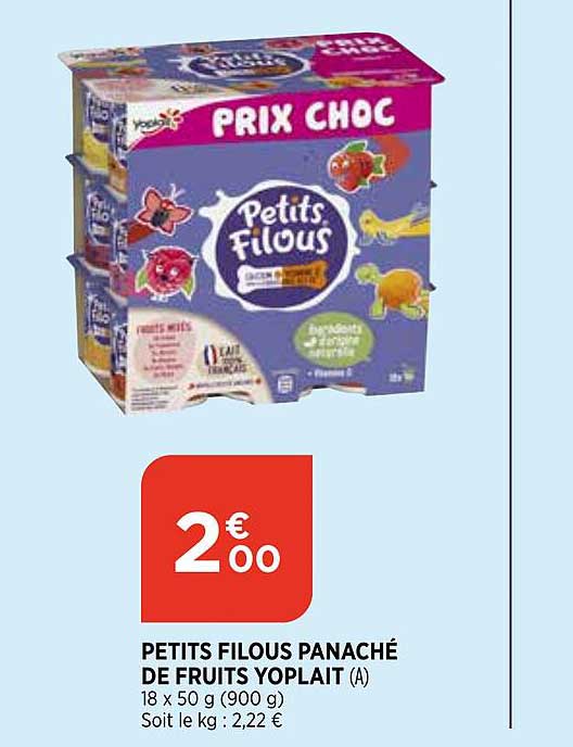 Petits Filous Panaché De Fruits Yoplait