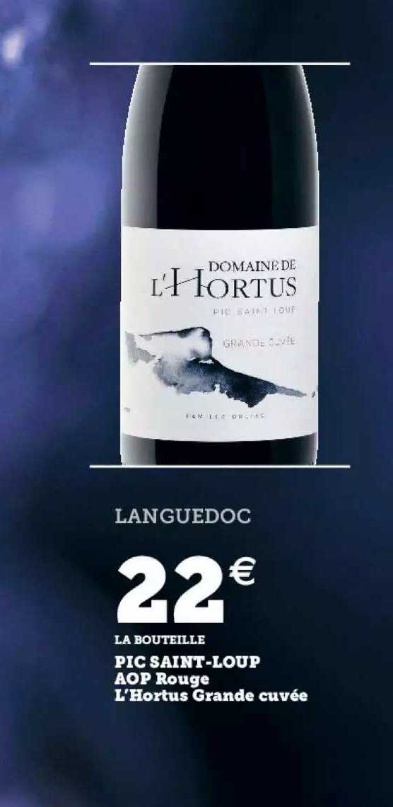 pic saint-loup aop rouge l'hortus grande cuvée