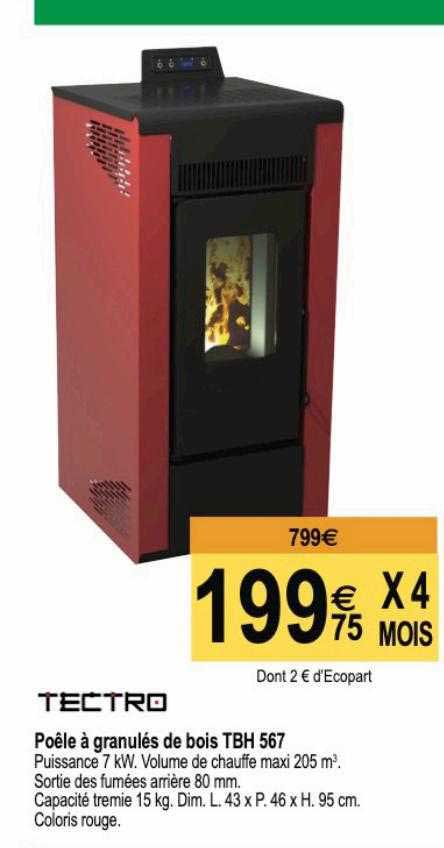 Poêle à Granulés De Bois Tbh 567 Tectro