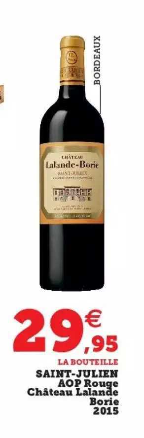 saint-julien aop rouge château lalande borie 2015