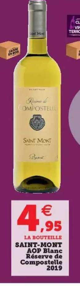 saint-mont aop blanc réserve de compostelle 2019