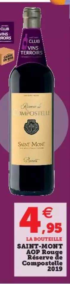 saint-mont aop rouge réserve de compostelle 2019