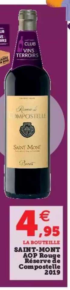 saint-mont aop rouge réserve de compostelle 2019