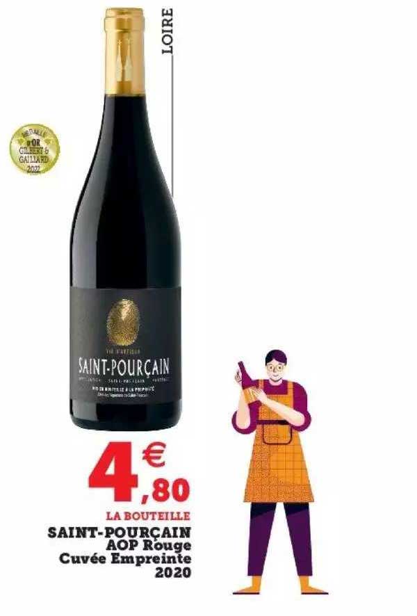 saint-pourçain aop rouge cuvée empreinte 2020