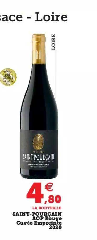 saint-pourçain aop rouge cuvée empreinte 2020