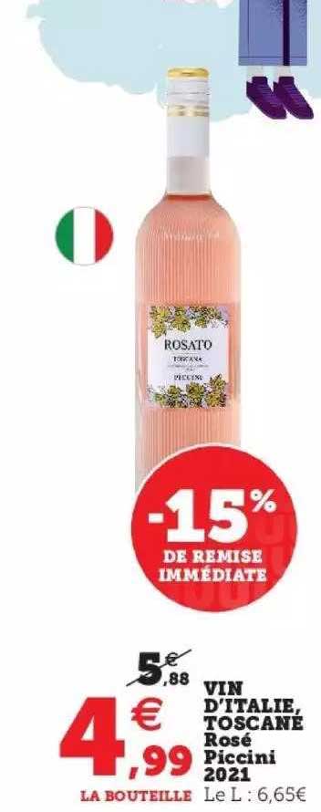 vin d'italie, toscane rosé piccini 2021