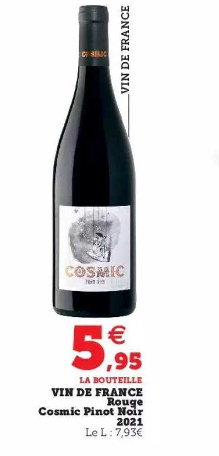 vin de france rouge cosmic pinot noir 2021