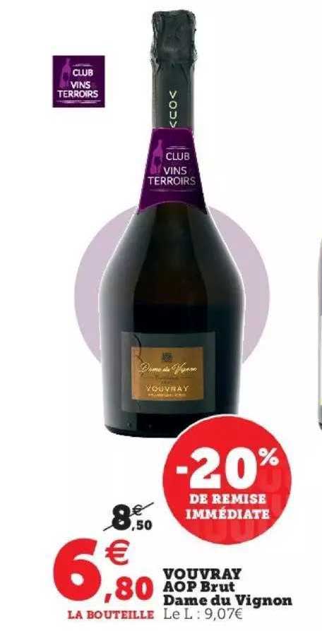 vouvray aop brut dame du vignon